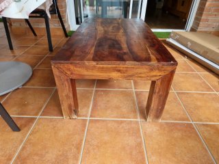 Mesa de centro de madera maciza