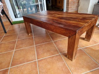 Mesa de centro de madera maciza