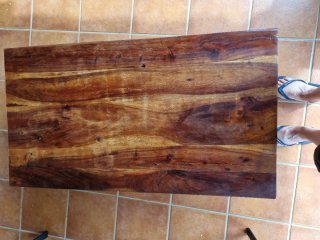 Mesa de centro de madera maciza