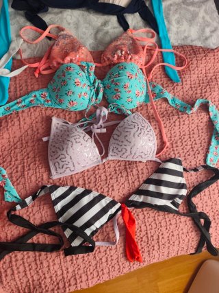 Lote Ropa Bikini Bañador Verano Bragas S y XS