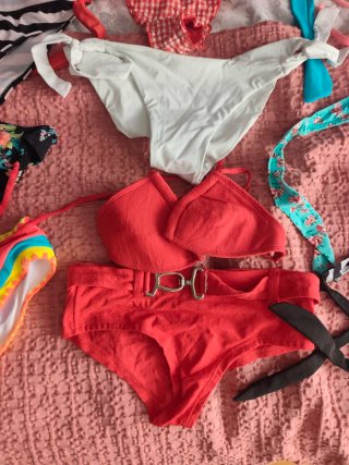 Lote Ropa Bikini Bañador Verano Bragas S y XS
