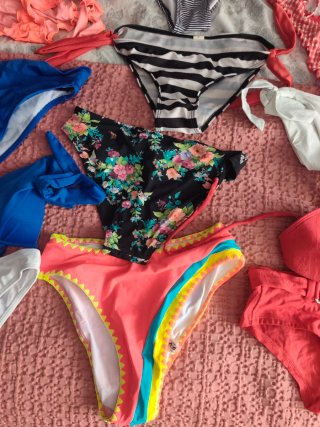 Lote Ropa Bikini Bañador Verano Bragas S y XS