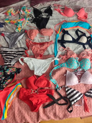 Lote Ropa Bikini Bañador Verano Bragas S y XS