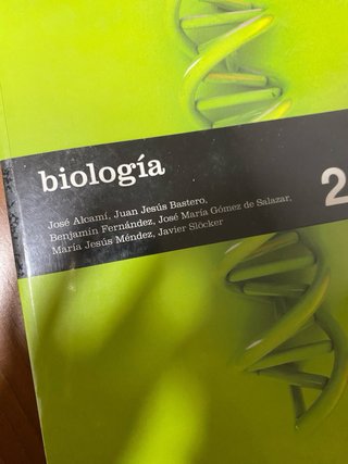 Libro 2 Bachillerato Biología SM