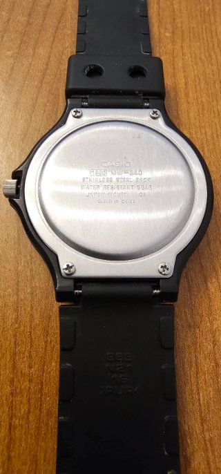 Casio MW240 Reloj Negro