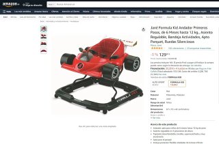 Andador Jané Formula Kid Rojo
