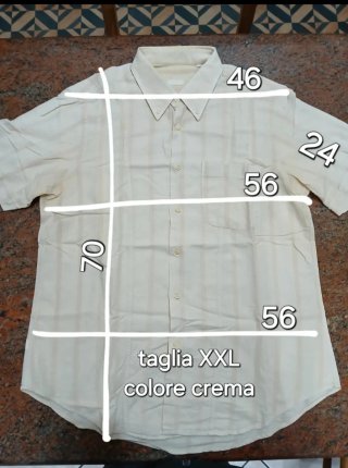Lotto 4 capi uomo: 2 camicie + 2 t-shirt, XXL