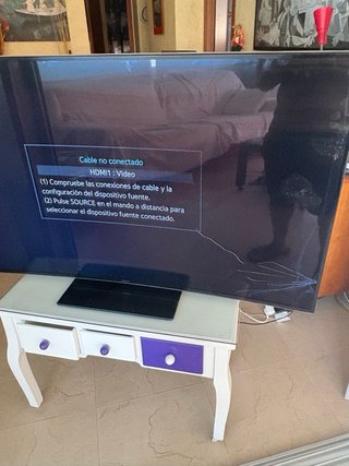 TV Samsung 55 Curva - Pantalla Impactada