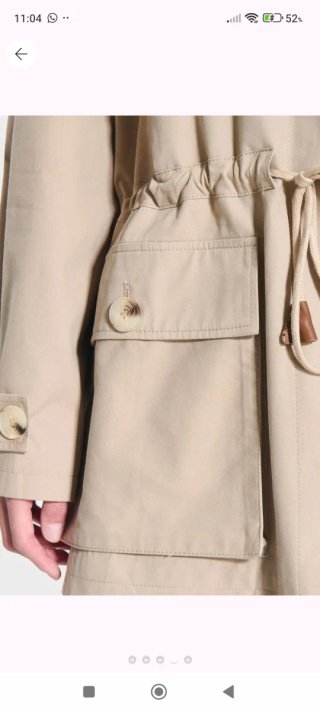 Gabardina Zapa Mujer Beige