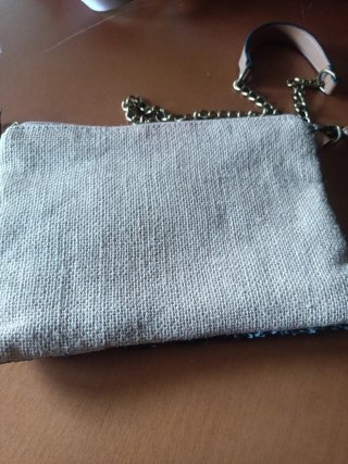 Bolso de fiesta lentejuelas azul y plata