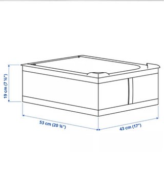Caja de almacenaje SKUBB IKEA Blanca 43x53x19.
