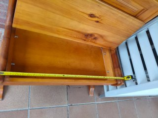 Banco de madera esquinero separable