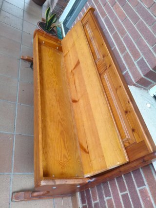 Banco de madera esquinero separable