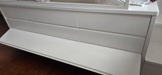 Cama nido 90cm de madera lacada en blanco