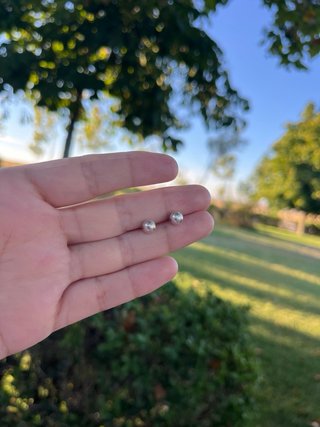 Pendientes Bolas Plata