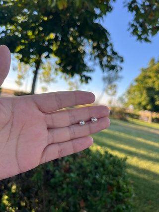 Pendientes Bolas Plata