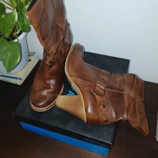 Botines piel marrón Marypaz