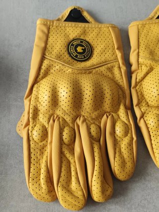 Guantes Moto TDGO Amarillos XL