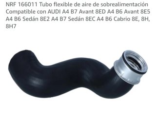 Tubo flexible de aire sobrealimentacion.