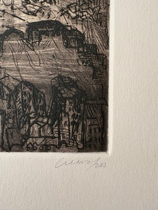 Hernán Cueva - Grabado Quito Caótico P/A 1/10