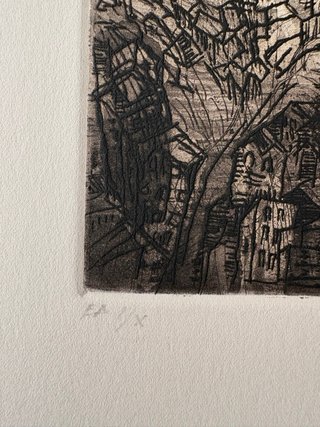Hernán Cueva - Grabado Quito Caótico P/A 1/10