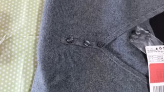 Mango Vestito Maniche Lunghe Grigio Nero Taglia S