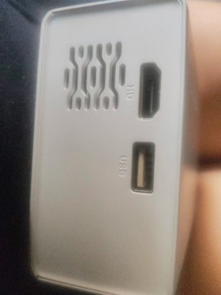 Mini proyector LED blanco