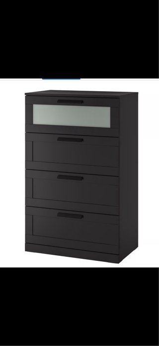 Cómoda Ikea Negra BRNIMNES nueva
