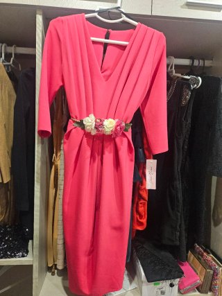 Vestido rosa para eventos