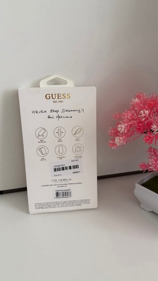 Funda Guess Rosa Corazón iPhone 16 Pro