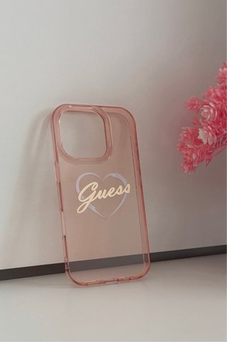Funda Guess Rosa Corazón iPhone 16 Pro