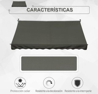 Toldo retráctil manual
