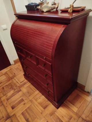 Escritorio de madera estilo vintage