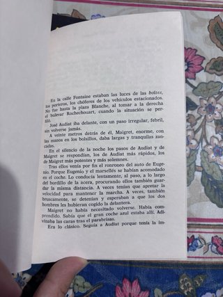 Lote 4 novelas policiacas Maigret