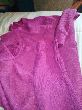 Traje Morado Texturizado