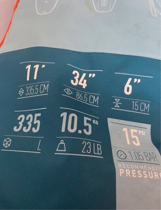 Tabla Paddle Surf Itiwit Touring 11 Azul