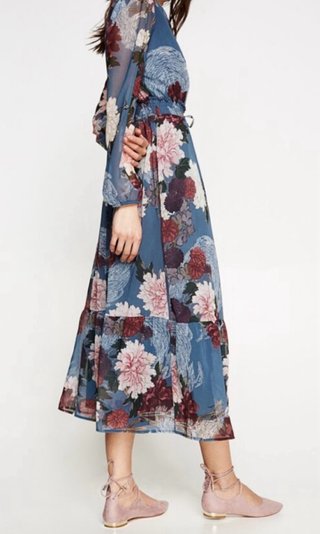 Vestido largo floral Springfield