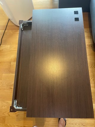 Mesa de centro de madera marrón