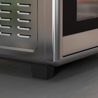 Horno Eléctrico 30L, Mini Horno Eléctrico Con 3 Funciones De Cocción, Temperatura Regulable Y Temporizador, Incluye Bandeja Y Rejilla, 1600W, Plata