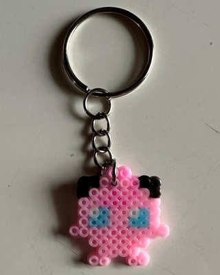 Portachiavi Jigglypuff in hama beads