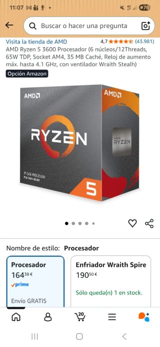 Procesador AMD Ryzen 5 3600