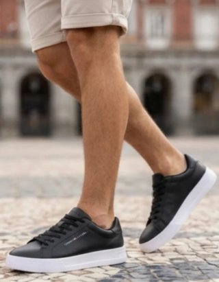 Zapatillas Tommy Hilfiger Court Leather Grain Ess.