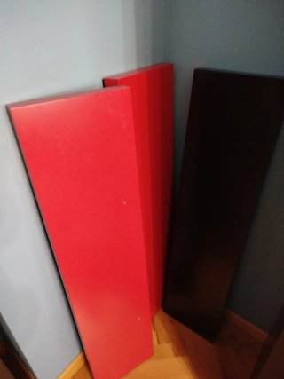 Baldas Estante Negro Metal/Madera