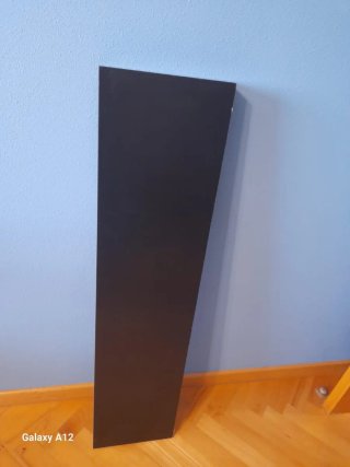 Baldas Estante Negro Metal/Madera