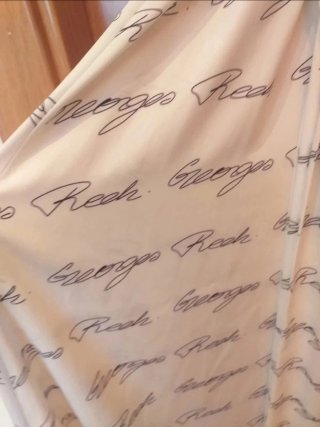 Vestido George Rech blanco estampado