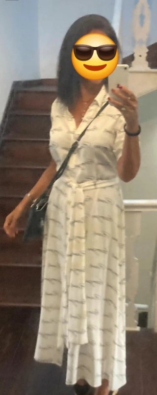 Vestido George Rech blanco estampado
