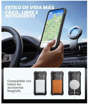 Lanhiem Funda MagSafe para Samsung Galaxy S25/S24