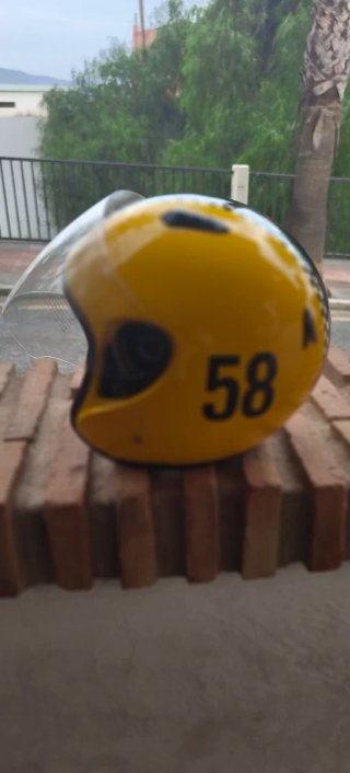 Casco Bultaco Amarillo 58