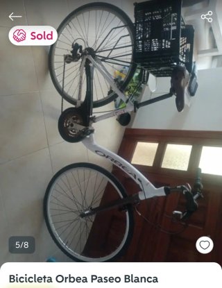 Bicicleta Orbea Paseo Blanca. Bicycle for holliday