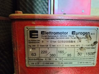 Generador Eléctrico Rojo